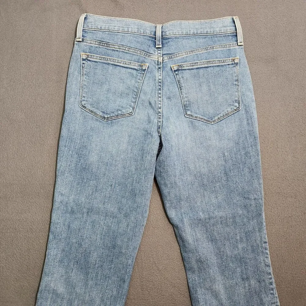J. Crew Factory Jeans Women 27 Mid Rise Slim Boyfriend Light Wash